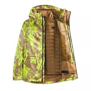 The North Face Thermoball Eco Snow Triclimate Jacket 3 in 1 Brown Green Womens M